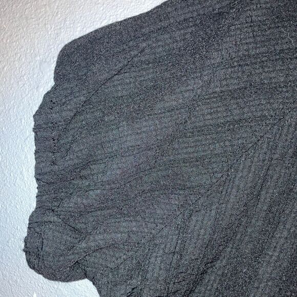 Woolrich Black textured light weight Button-Up Blouse XS #711 - Picture 3 of 7